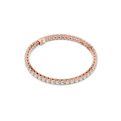 6.37 CT Round Cut Top Grade Diamond Antique Delicate Vintage Tennis Bracelet In Lab Or Natural Diamonds - HIGHCARAT DIAMONDS