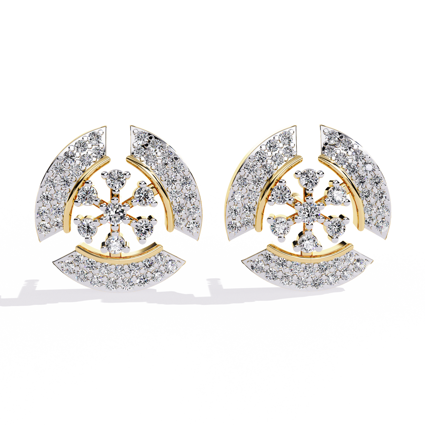 Round Cut Diamond Antique Elegant Stunning Screw Back Vintage Perfect Wedding Wear Stud Earring For Her - HIGHCARAT DIAMONDS