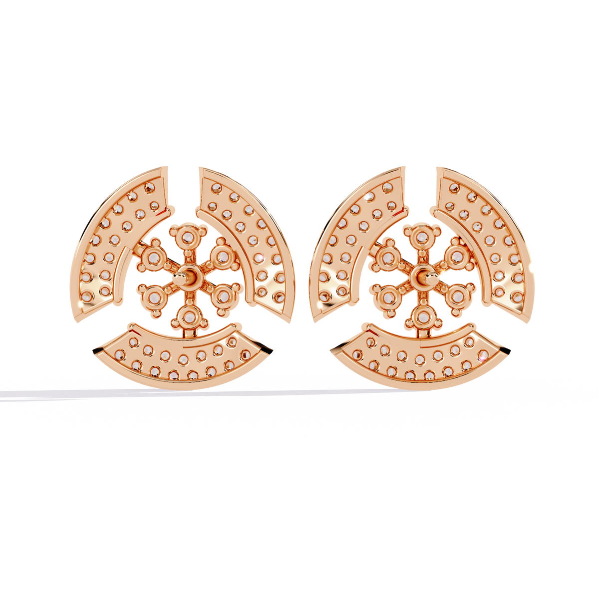 Round Cut Diamond Antique Elegant Stunning Screw Back Vintage Perfect Wedding Wear Stud Earring For Her - HIGHCARAT DIAMONDS
