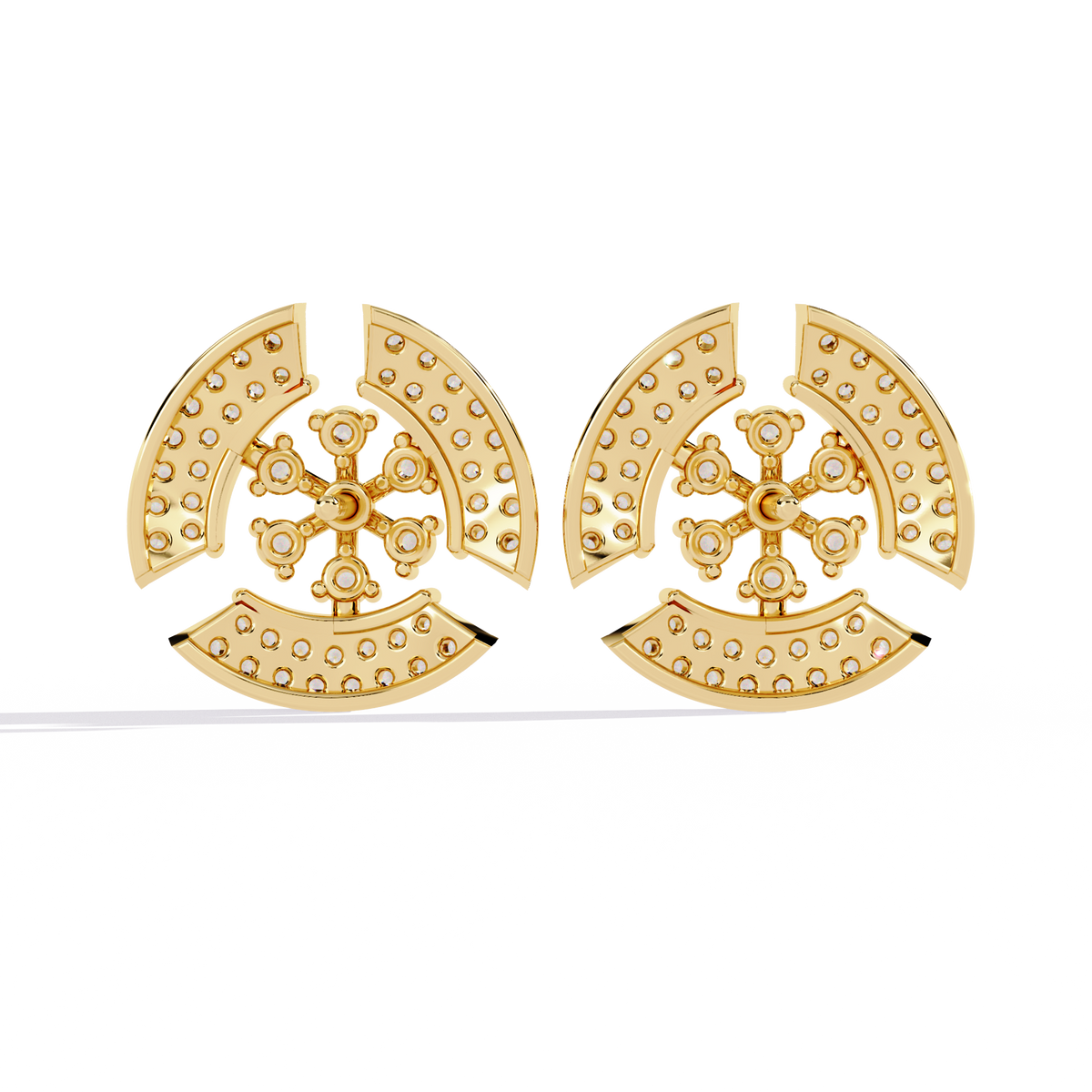 Round Cut Diamond Antique Elegant Stunning Screw Back Vintage Perfect Wedding Wear Stud Earring For Her - HIGHCARAT DIAMONDS