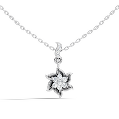 Elegant 0.21 Ct Round Diamond Charm in 14K Rose Gold Jewelry Collection - HIGHCARAT DIAMONDS