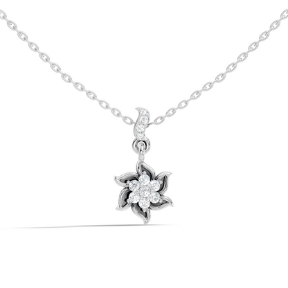 Elegant 0.21 Ct Round Diamond Charm in 14K Rose Gold Jewelry Collection - HIGHCARAT DIAMONDS