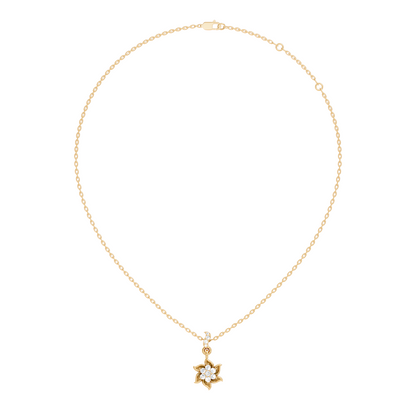 Elegant 0.21 Ct Round Diamond Charm in 14K Rose Gold Jewelry Collection - HIGHCARAT DIAMONDS