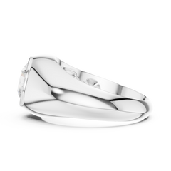 2.00 Ct Round Shape Lab grown Diamond 10k Solid White Shinny Gold Wedding Wear Men's Ring - HIGHCARAT DIAMONDS