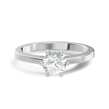 Round Cut High Quality Lab Grown and Natural Diamond Unique Solitaire Prong Set Cluster Promise Ring For Her - HIGHCARAT DIAMONDS