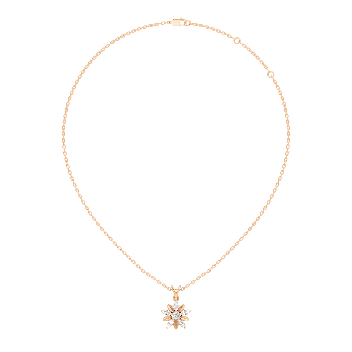Vintage Inspired 14K Solid White Gold Diamond Pendant Timeless Anniversary Gift - HIGHCARAT DIAMONDS