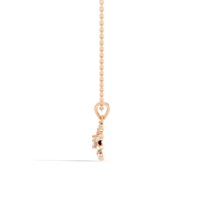 Vintage Inspired 14K Solid White Gold Diamond Pendant Timeless Anniversary Gift - HIGHCARAT DIAMONDS