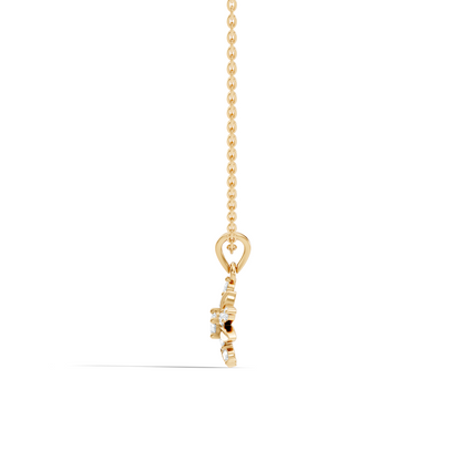 Vintage Inspired 14K Solid White Gold Diamond Pendant Timeless Anniversary Gift - HIGHCARAT DIAMONDS