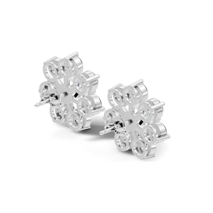 Stunning 2.64 Ct Round Diamond Earrings In 14K Solid Yellow Gold Gift Idea For Her - HIGHCARAT DIAMONDS