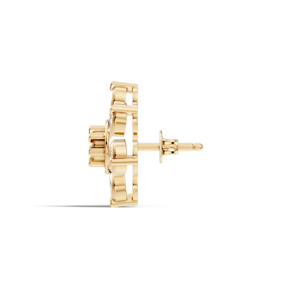 Stunning 2.64 Ct Round Diamond Earrings In 14K Solid Yellow Gold Gift Idea For Her - HIGHCARAT DIAMONDS