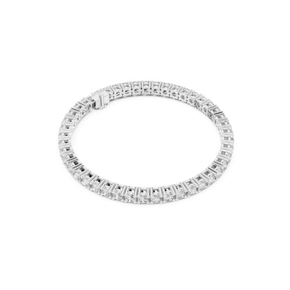 7.65 CT Round Cut White Colorless Diamond Prong Set Minimalist Stacking Party Wear Tennis Bracelet - HIGHCARAT DIAMONDS