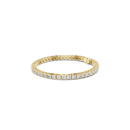 7.65 CT Round Cut White Colorless Diamond Prong Set Minimalist Stacking Party Wear Tennis Bracelet - HIGHCARAT DIAMONDS
