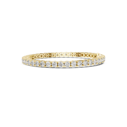 7.65 CT Round Cut White Colorless Diamond Prong Set Minimalist Stacking Party Wear Tennis Bracelet - HIGHCARAT DIAMONDS