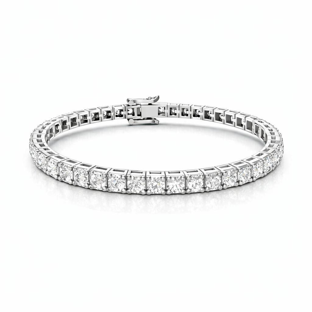 5.17Ct Round Cut Top Grade Diamond Antique Delicate Vintage Sparkling Bridesmaid Tennis Bracelet Gift For Women's - HIGHCARAT DIAMONDS