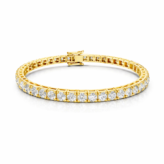 5.17Ct Round Cut Top Grade Diamond Antique Delicate Vintage Sparkling Bridesmaid Tennis Bracelet Gift For Women's - HIGHCARAT DIAMONDS
