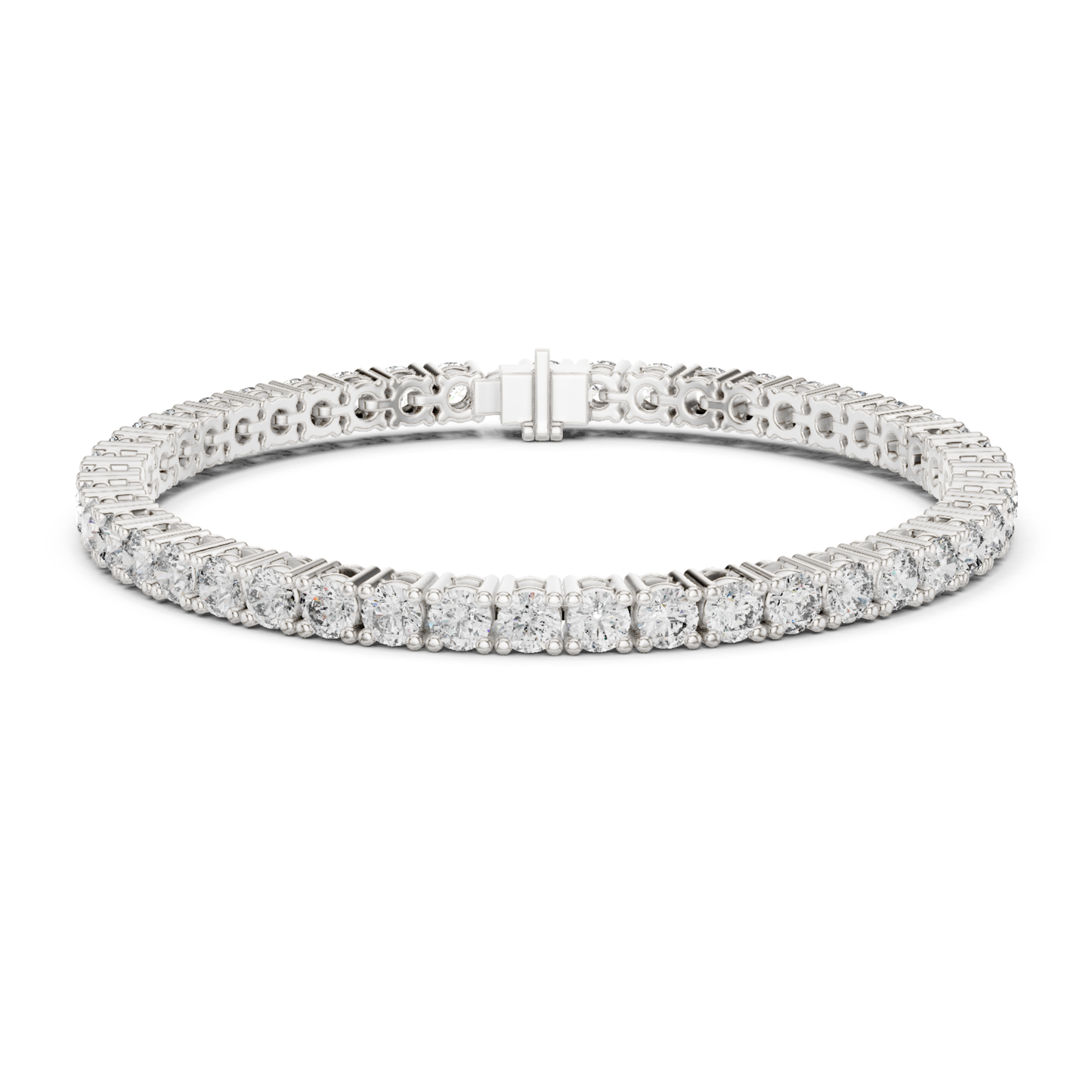 Round Cut Lab Grown Diamond Tennis Bracelet - HIGHCARAT DIAMONDS