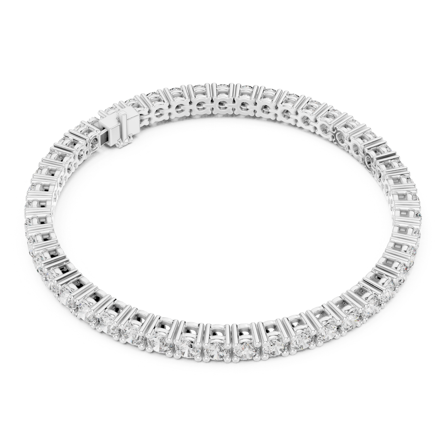Round Cut Lab Grown Diamond Tennis Bracelet - HIGHCARAT DIAMONDS