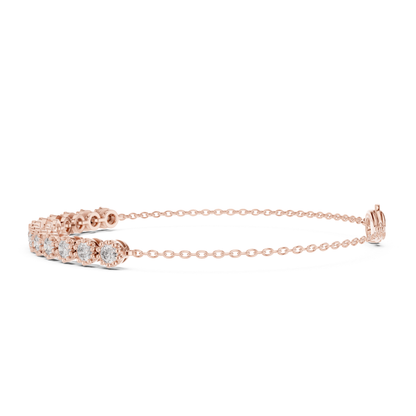 Round Cut Lab Grown Diamond Tennis Classic Bracelet - HIGHCARAT DIAMONDS