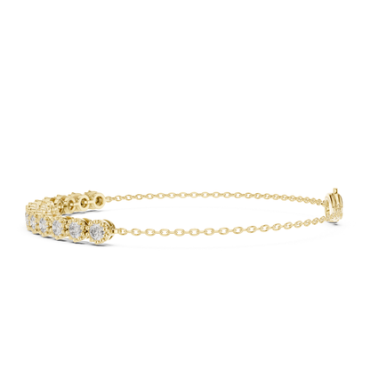Round Cut Lab Grown Diamond Tennis Classic Bracelet - HIGHCARAT DIAMONDS