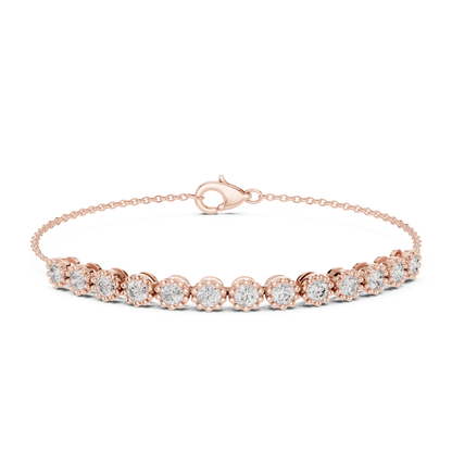Round Cut Lab Grown Diamond Tennis Classic Bracelet - HIGHCARAT DIAMONDS