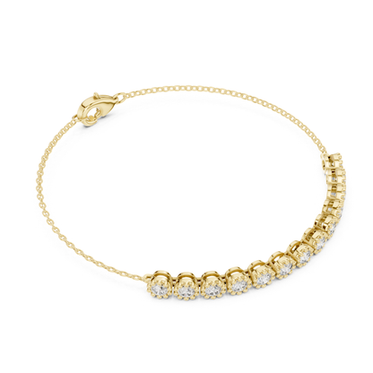 Round Cut Lab Grown Diamond Tennis Classic Bracelet - HIGHCARAT DIAMONDS