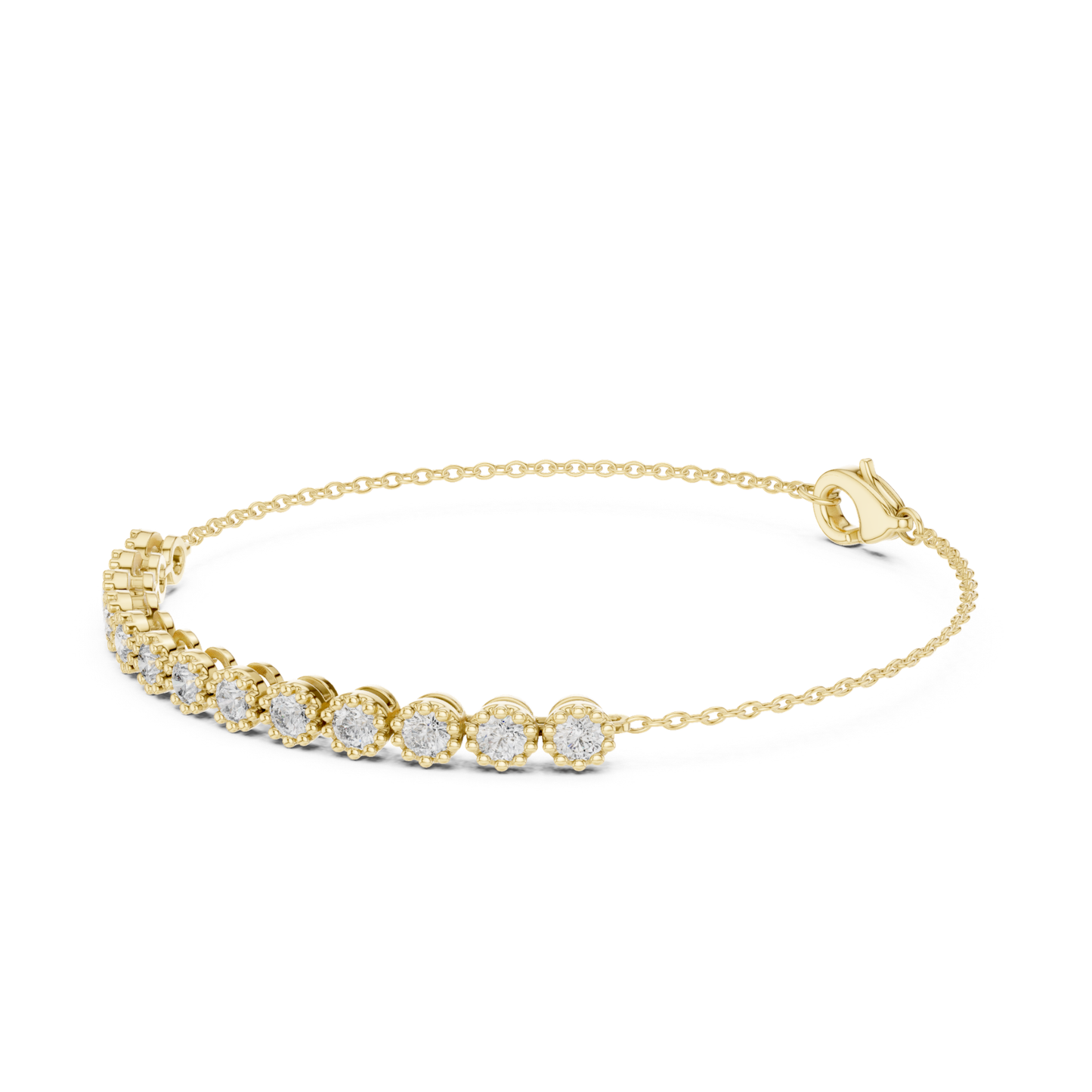 Round Cut Lab Grown Diamond Tennis Classic Bracelet - HIGHCARAT DIAMONDS