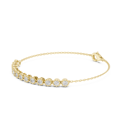 Round Cut Lab Grown Diamond Tennis Classic Bracelet - HIGHCARAT DIAMONDS