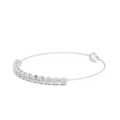Round Cut Lab Grown Diamond Tennis Classic Bracelet - HIGHCARAT DIAMONDS