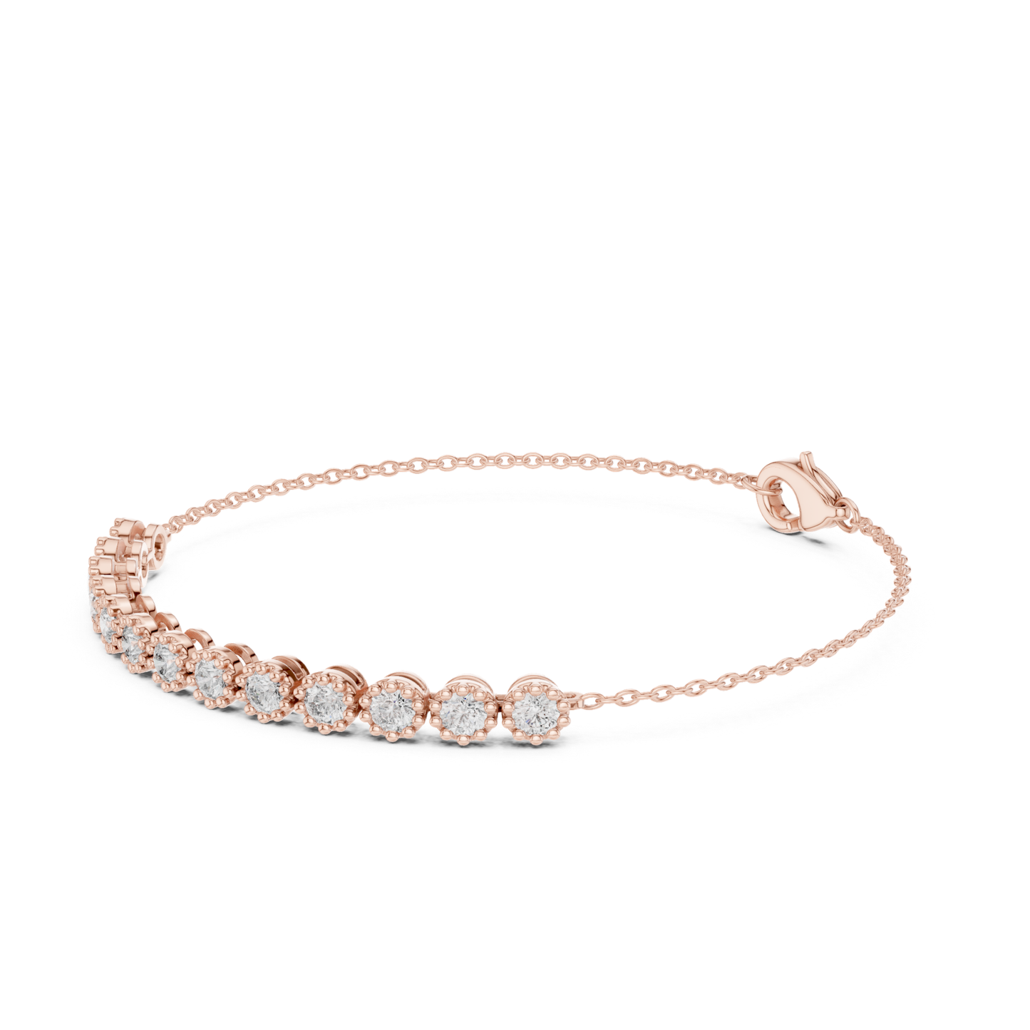 Round Cut Lab Grown Diamond Tennis Classic Bracelet - HIGHCARAT DIAMONDS