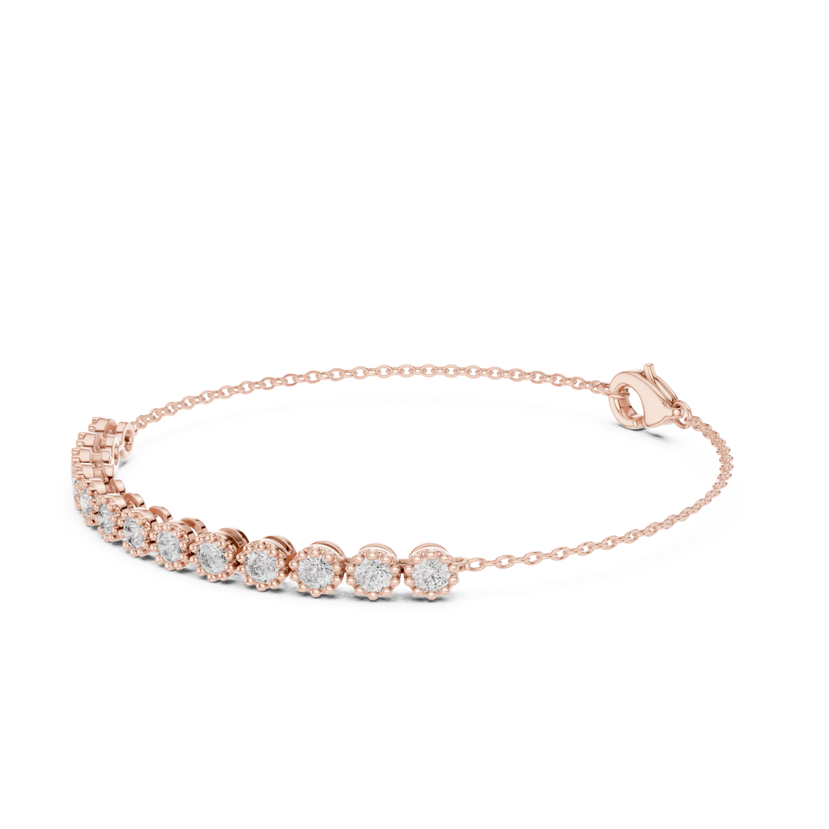 Round Cut Lab Grown Diamond Tennis Classic Bracelet - HIGHCARAT DIAMONDS