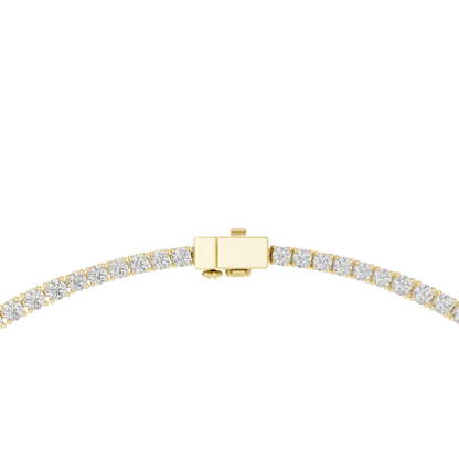 14k Solid Rose Gold Round & Oval Cut Lab Grown fantastic Vintage Diamond Necklace For Bridal Gift - HIGHCARAT DIAMONDS