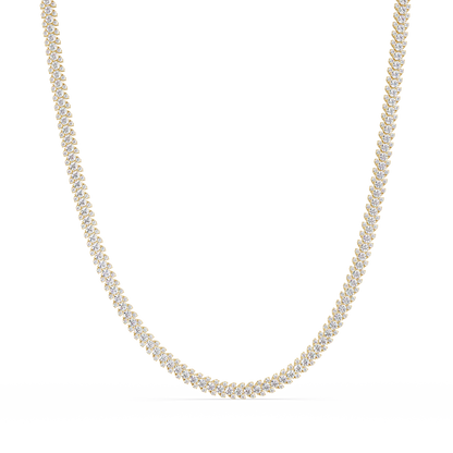 Round Cut Lab Grown Diamond Tennis Necklace - HIGHCARAT DIAMONDS