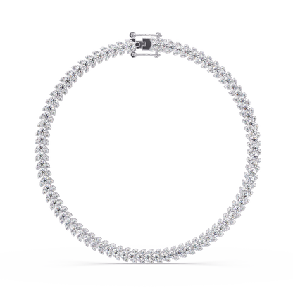 Round Cut Lab Grown Diamond Tennis Necklace - HIGHCARAT DIAMONDS
