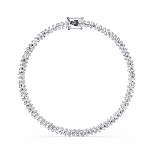 Round Cut Lab Grown Diamond Tennis Necklace - HIGHCARAT DIAMONDS