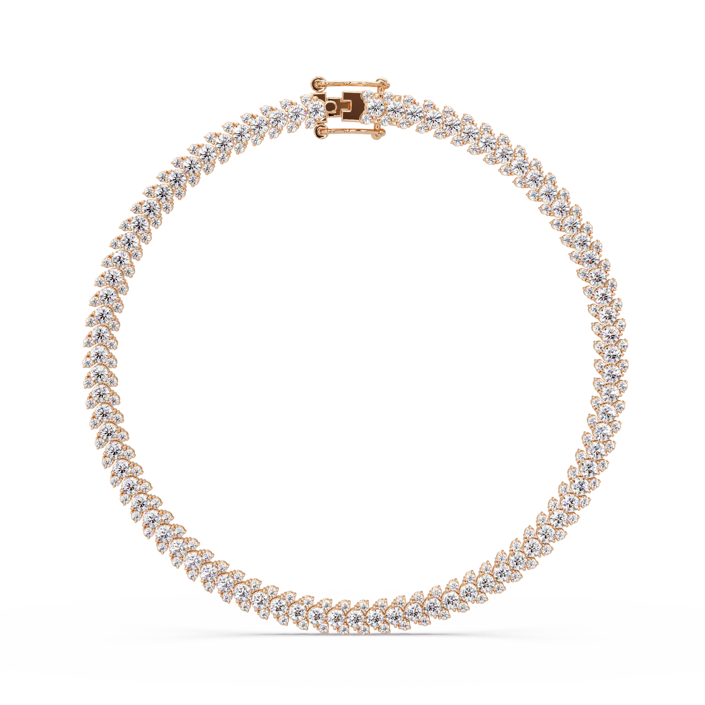 Round Cut Lab Grown Diamond Tennis Necklace - HIGHCARAT DIAMONDS