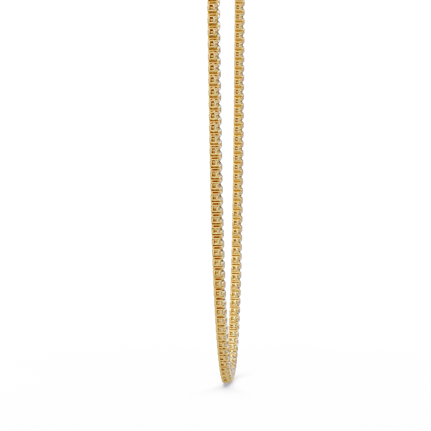 Round Cut Lab Grown Diamond Tennis Necklace - HIGHCARAT DIAMONDS