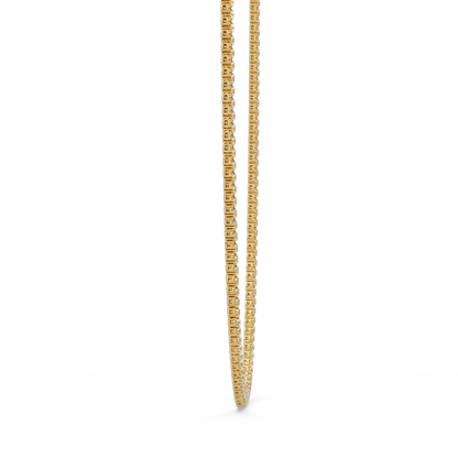 Round Cut Lab Grown Diamond Tennis Necklace - HIGHCARAT DIAMONDS
