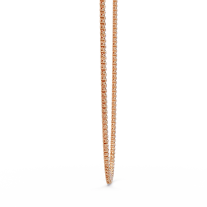 Round Cut Lab Grown Diamond Tennis Necklace - HIGHCARAT DIAMONDS