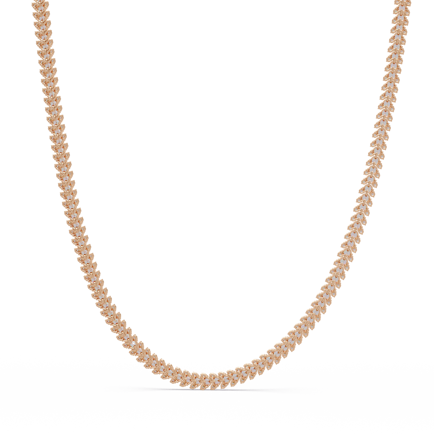 Round Cut Lab Grown Diamond Tennis Necklace - HIGHCARAT DIAMONDS