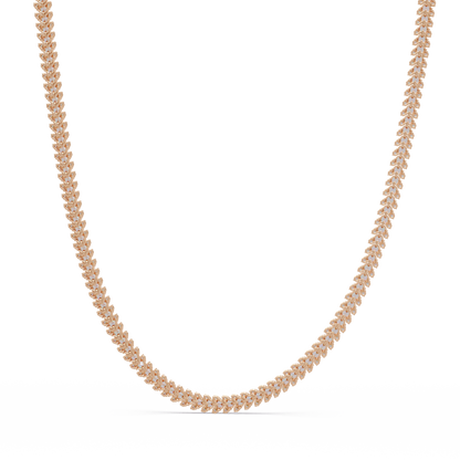 Round Cut Lab Grown Diamond Tennis Necklace - HIGHCARAT DIAMONDS
