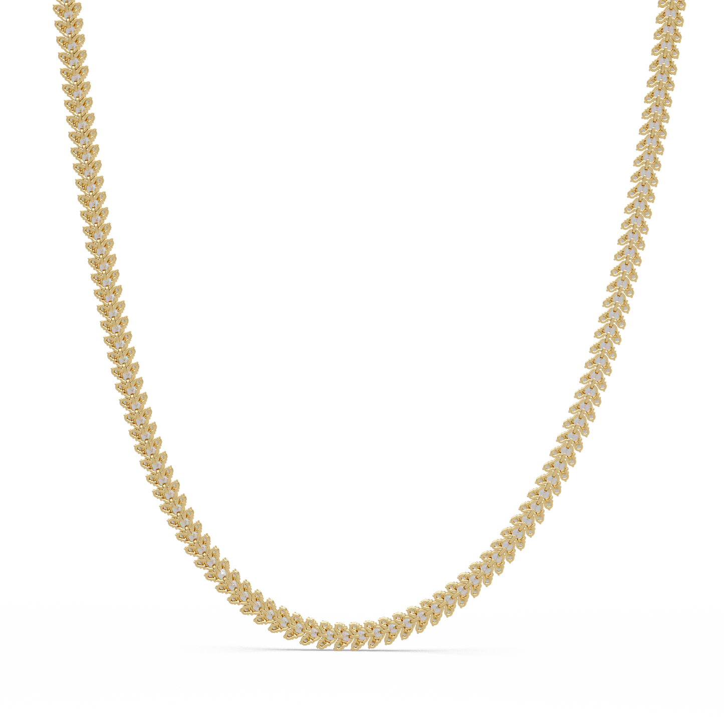 Round Cut Lab Grown Diamond Tennis Necklace - HIGHCARAT DIAMONDS