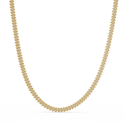 Round Cut Lab Grown Diamond Tennis Necklace - HIGHCARAT DIAMONDS