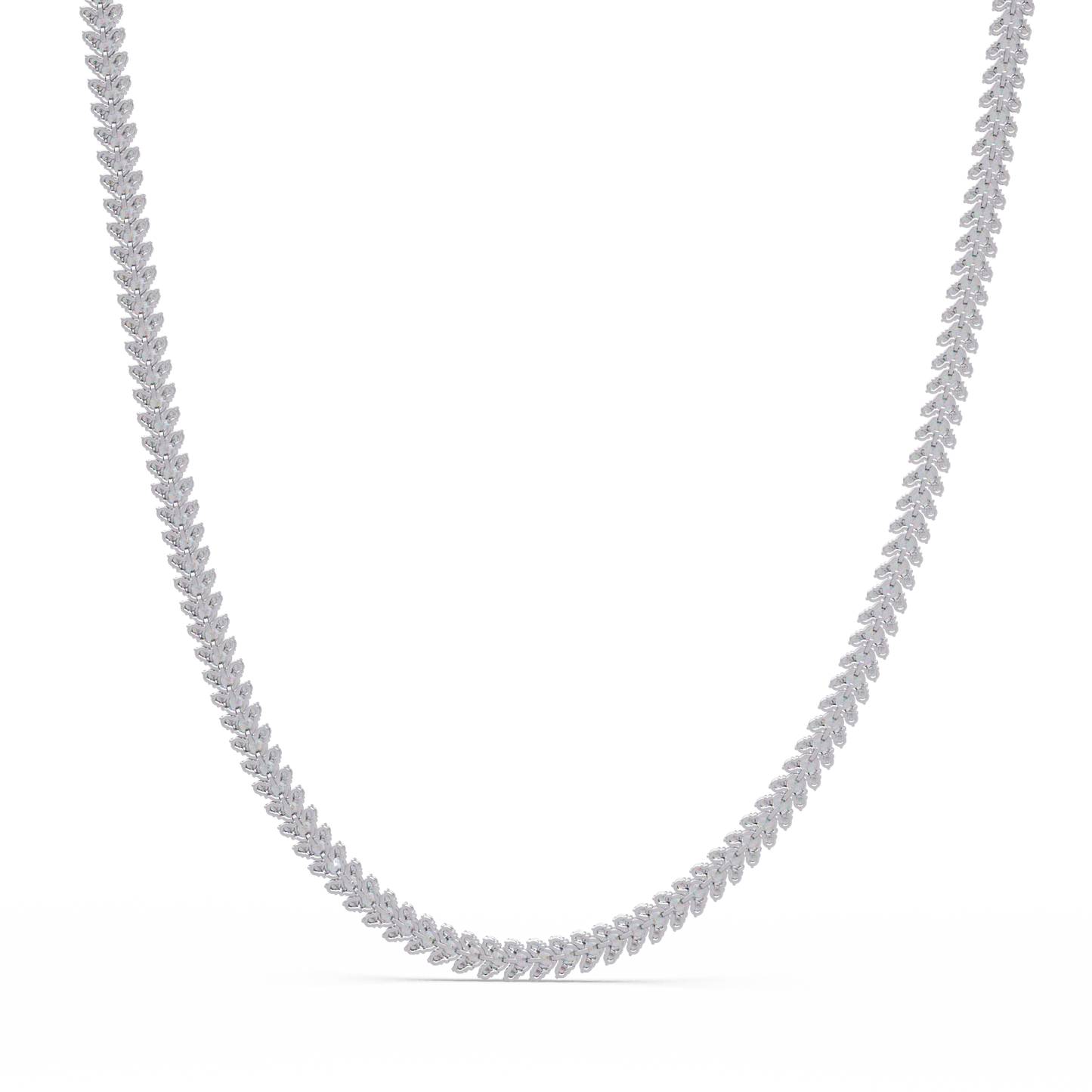 Round Cut Lab Grown Diamond Tennis Necklace - HIGHCARAT DIAMONDS