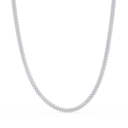 Round Cut Lab Grown Diamond Tennis Necklace - HIGHCARAT DIAMONDS