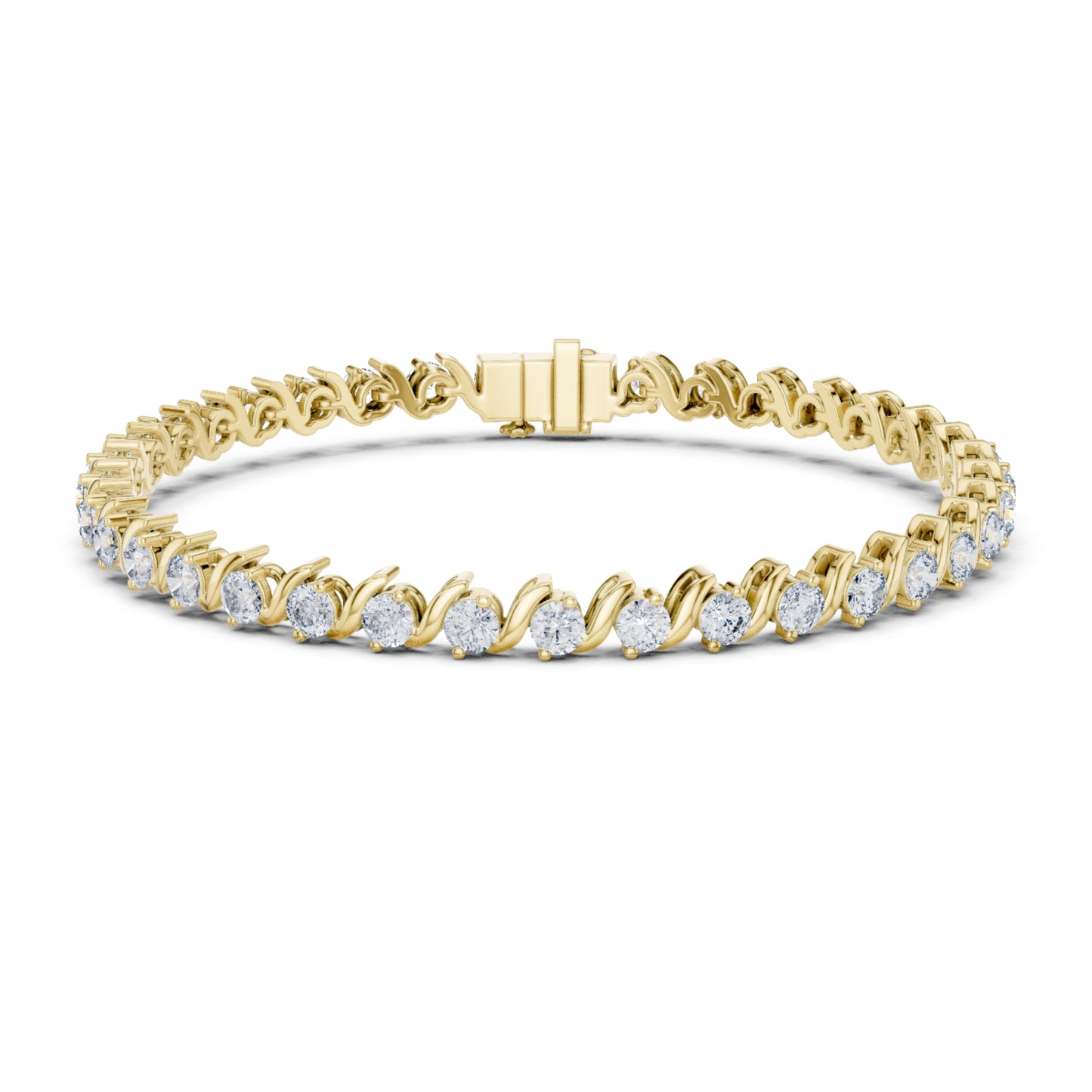 3.24  Ct Round Cut Top Grade Diamond Vintage Antique Delicate Stunning Party Wear Tennis Bracelet - HIGHCARAT DIAMONDS