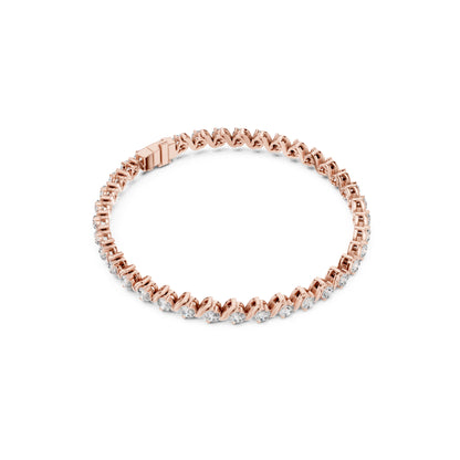 3.24  Ct Round Cut Top Grade Diamond Vintage Antique Delicate Stunning Party Wear Tennis Bracelet - HIGHCARAT DIAMONDS