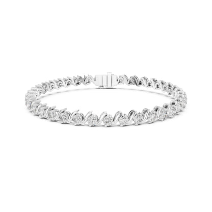3.24  Ct Round Cut Top Grade Diamond Vintage Antique Delicate Stunning Party Wear Tennis Bracelet - HIGHCARAT DIAMONDS