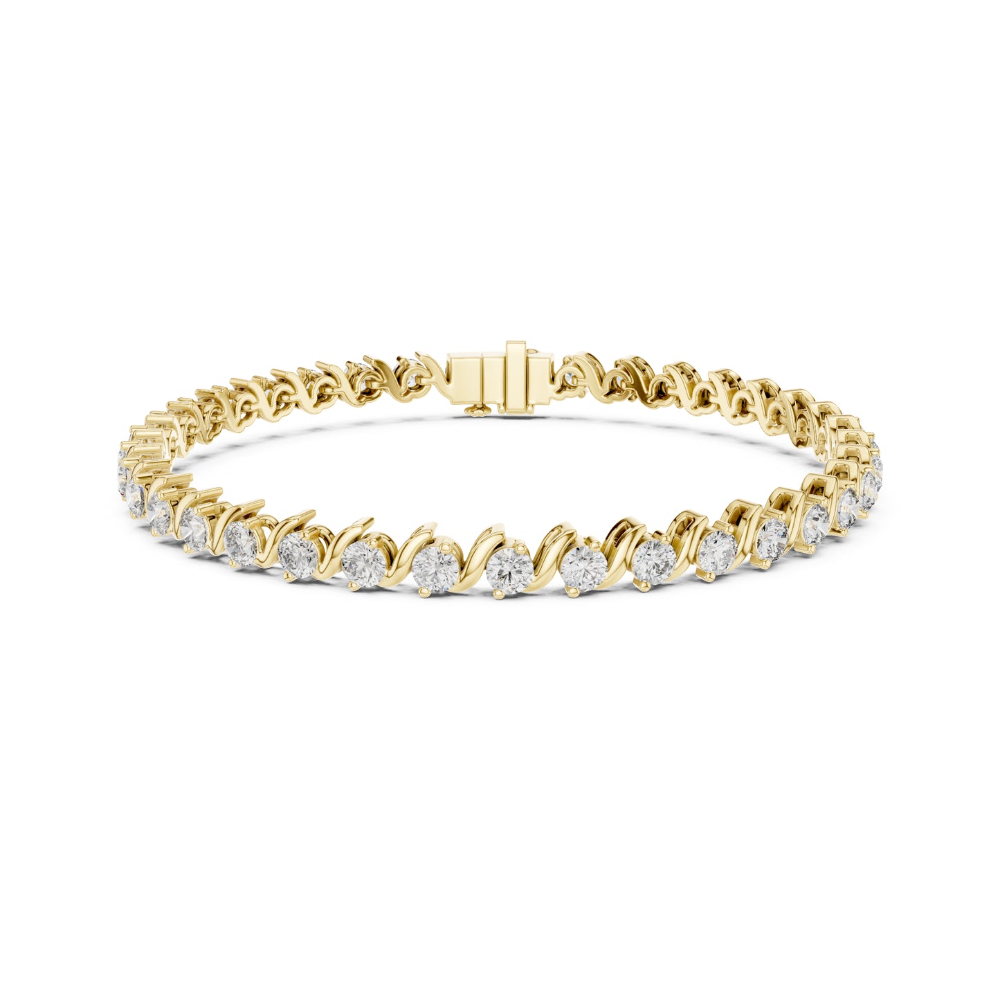 3.24  Ct Round Cut Top Grade Diamond Vintage Antique Delicate Stunning Party Wear Tennis Bracelet - HIGHCARAT DIAMONDS