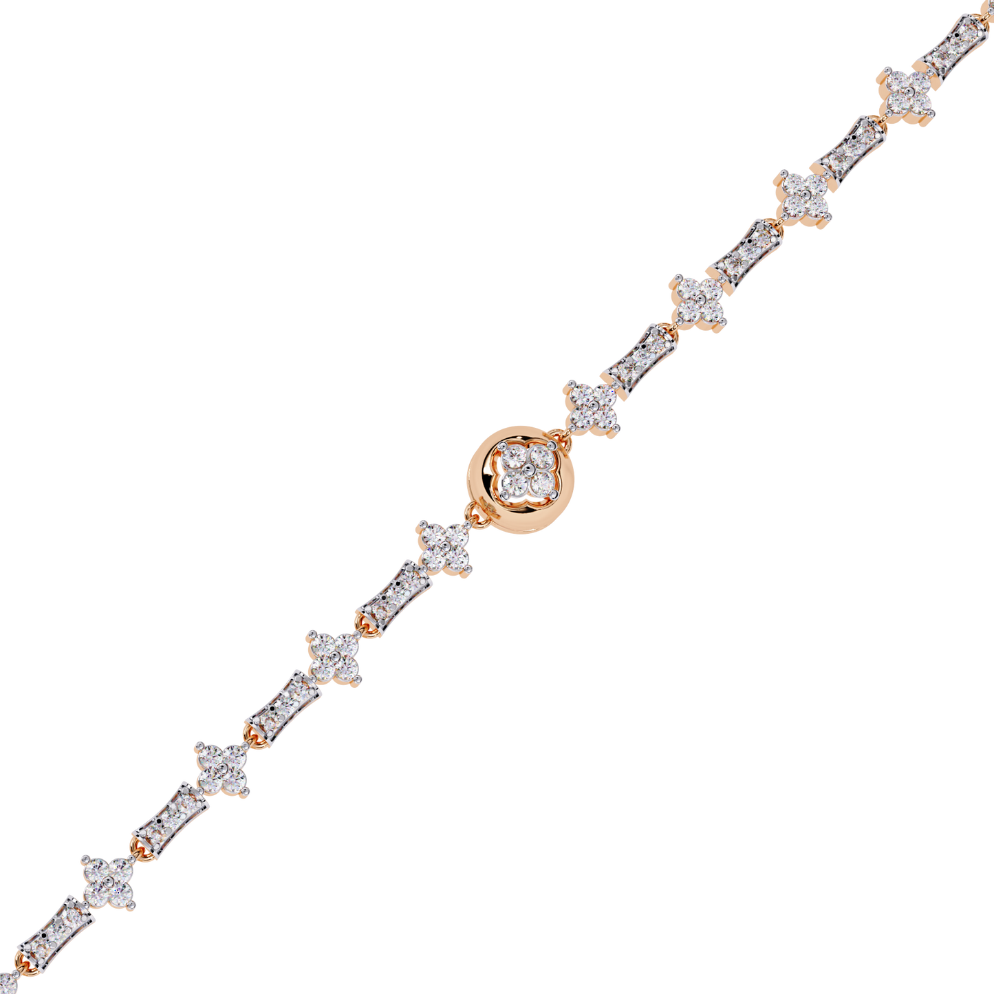 Round Cut Lab Grown Diamond Unique Delicate Classic Wedding Tennis Bracelet Gift For Women's - HIGHCARAT DIAMONDS