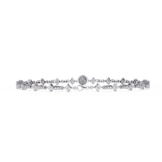 Round Cut Lab Grown Diamond Unique Delicate Classic Wedding Tennis Bracelet Gift For Women's - HIGHCARAT DIAMONDS